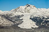 Sourdough Peak in winter