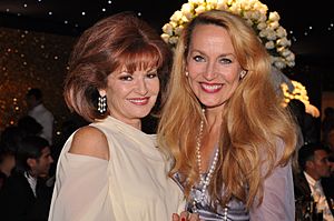 Stephanie Beacham and Jerry Hall