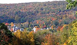 Autumn 2003 view of Thomaston from Plymouth