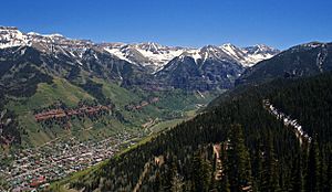 Telluride from gondola