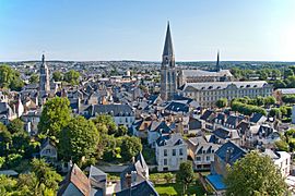 A general view of the centre of Vendôme.