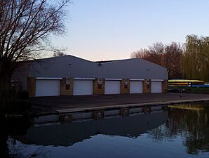 Cambridge boathouses - Selwyn, Churchill & King's