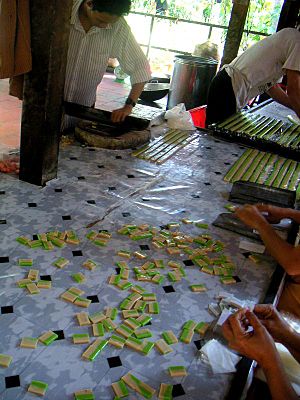 Coconut candy making, Vietnam