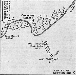 Drawing of Summit Springs battleground - DPLA - 51a802cd566b0d245a34a481f67b571e