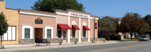 Fowler's police department, town hall and public library