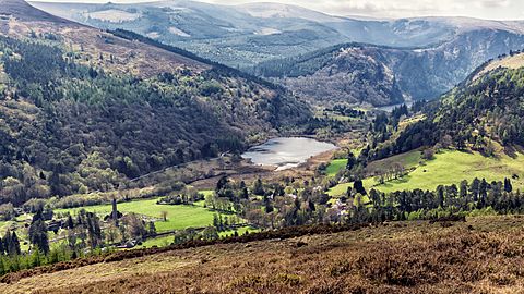 Glendalough Valley From Brockagh Mountain