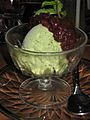 Green tea ice cream