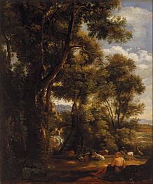 John Constable - Landscape with goatherd and goats - Google Art Project