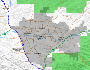 Location map Santa Clarita