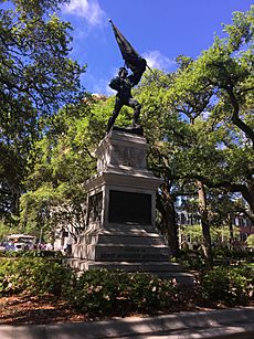 Madison Square whole William Jasper statue Savannah GA