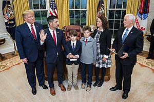 President Trump Attends a Ceremonial Swearing-in (49085038182)