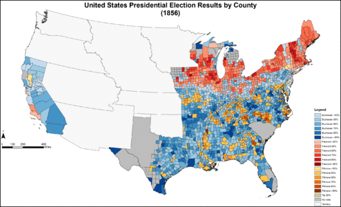 PresidentialCounty1856Colorbrewer