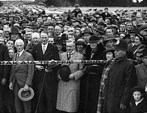 Rakaia Bridge opening, 1939