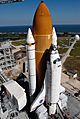 STS-122 on launch pad