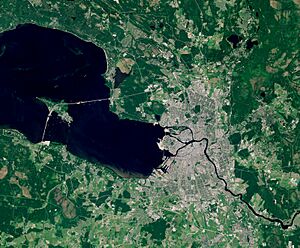 Saint Petersburg by Sentinel-2, 2020-07-17