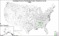 UnpledgedElectorsPresidentialCounty1964Colorbrewer