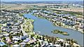 Waterways aerial shot towards Frankston