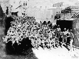 Australian Soldiers with Turkish Prisoners