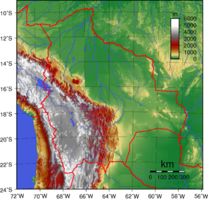 Bolivia Topography