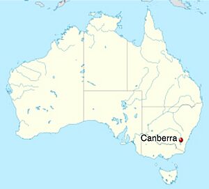 Canberra Location Screenshot from Wikipedia