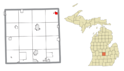 Location within Clinton County