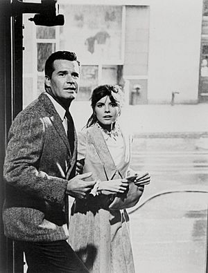 James Garner and Katharine Ross in Mr. Buddwing