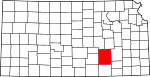 State map highlighting Butler County