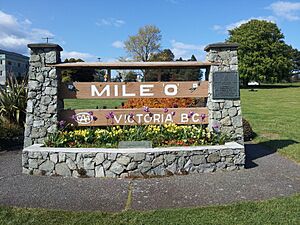 Mile 0 Victoria B.C.