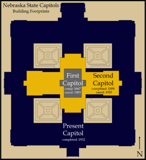 Nebraska State Capitols Comparison