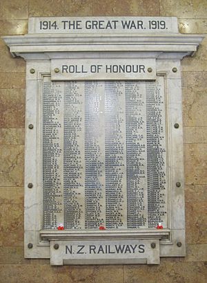 New Zealand Railways WWI Roll of Honour 2012