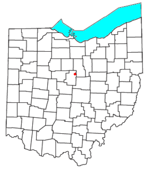 Location of Johnsville, Ohio