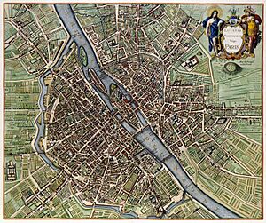 Plan de Paris en 1657