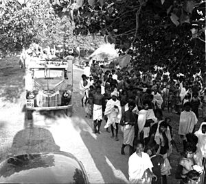 Pondicherry pro-merger activism 1954