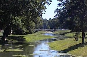 River des Peres in park