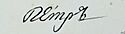 Peter II's signature