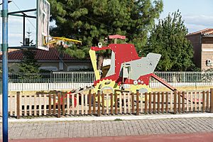 Soufli - playground, agricultural machine