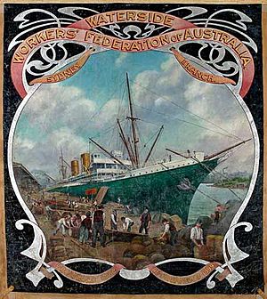 Waterside Workers of Australia Banner