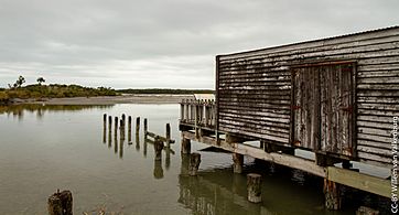 Ōkārito wharf shed