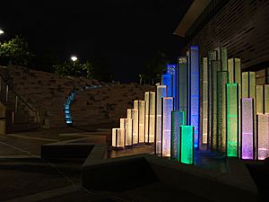 A.Tacha Star Fountain night view