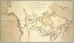A map of America, between the latitudes 40 and 70, and longitudes 45 and 180 West, exhibiting Mackenzie's track from Montreal to Fort Chipewyan and from thence to the North Sea in 1789, and to the (13407179855)