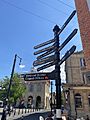 Abingdon-on-Thames town centre directions sign