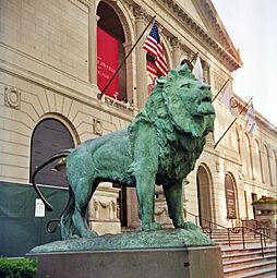 Art Institute of Chicago Lion Statue (2-D)
