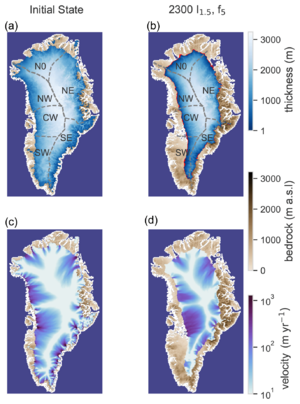 Beckmann 2023 Greenland 2300 RCP85 extent