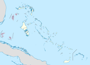 The Bahamas with Bimini highlighted on the west side