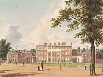 Buckingham House, East Front, by William Westall, 1819 - royal coll 922137 257059 ORI 0