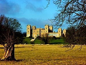 Distant view of Mentmore Towers