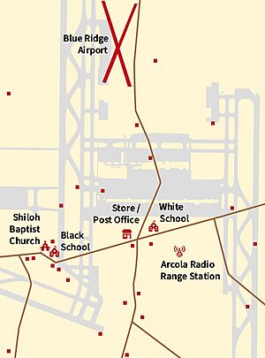 Willard c. 1958 atop footprint of current runways and taxiways