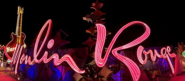 Moulin Rouge sign Neon Museum