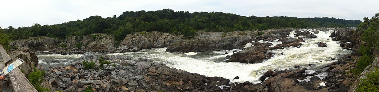 Potomac Great Falls panorama (from Maryland)