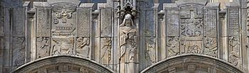 Sterling Library bas relief panorama